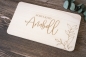 Preview: Schneidebrett / Frühstücksbrett Wunschtest / Floral -personalisiert-